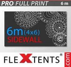 Tenda dobrável FleXtents PRO com impressão digital total  4x6m